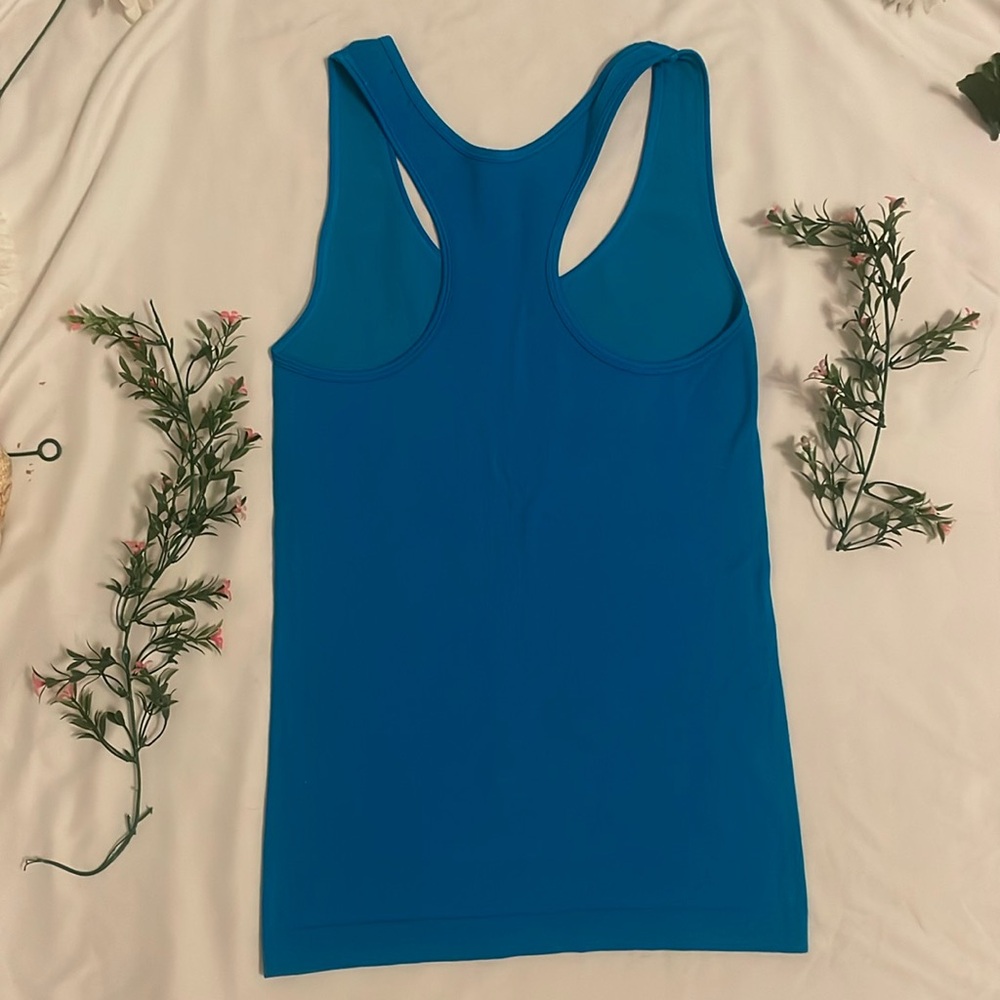 2/$20 Woman’s Long and Lean Ribbed Racerback Tank Top - Picture 4 of 6